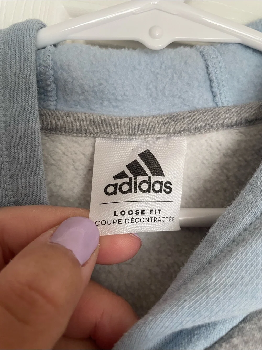 adidas Girls Medium Colorblock Hoodie Pink, Blue, Green & Grey Pullover Hoodie
